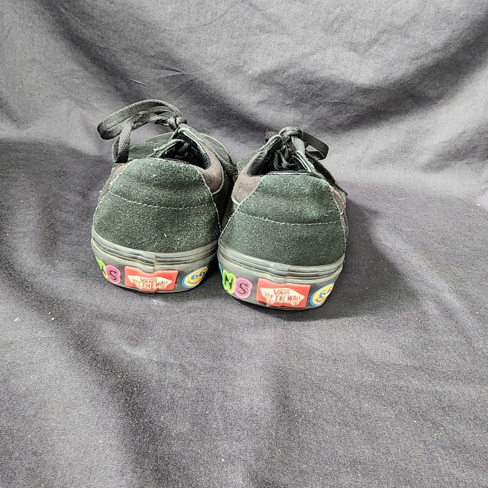 Vans Sk8-Low Disruptive Black‎ Suede Skate Shoes Sneakers Mens 8.5 Womens 10... - Picture 3 of 7